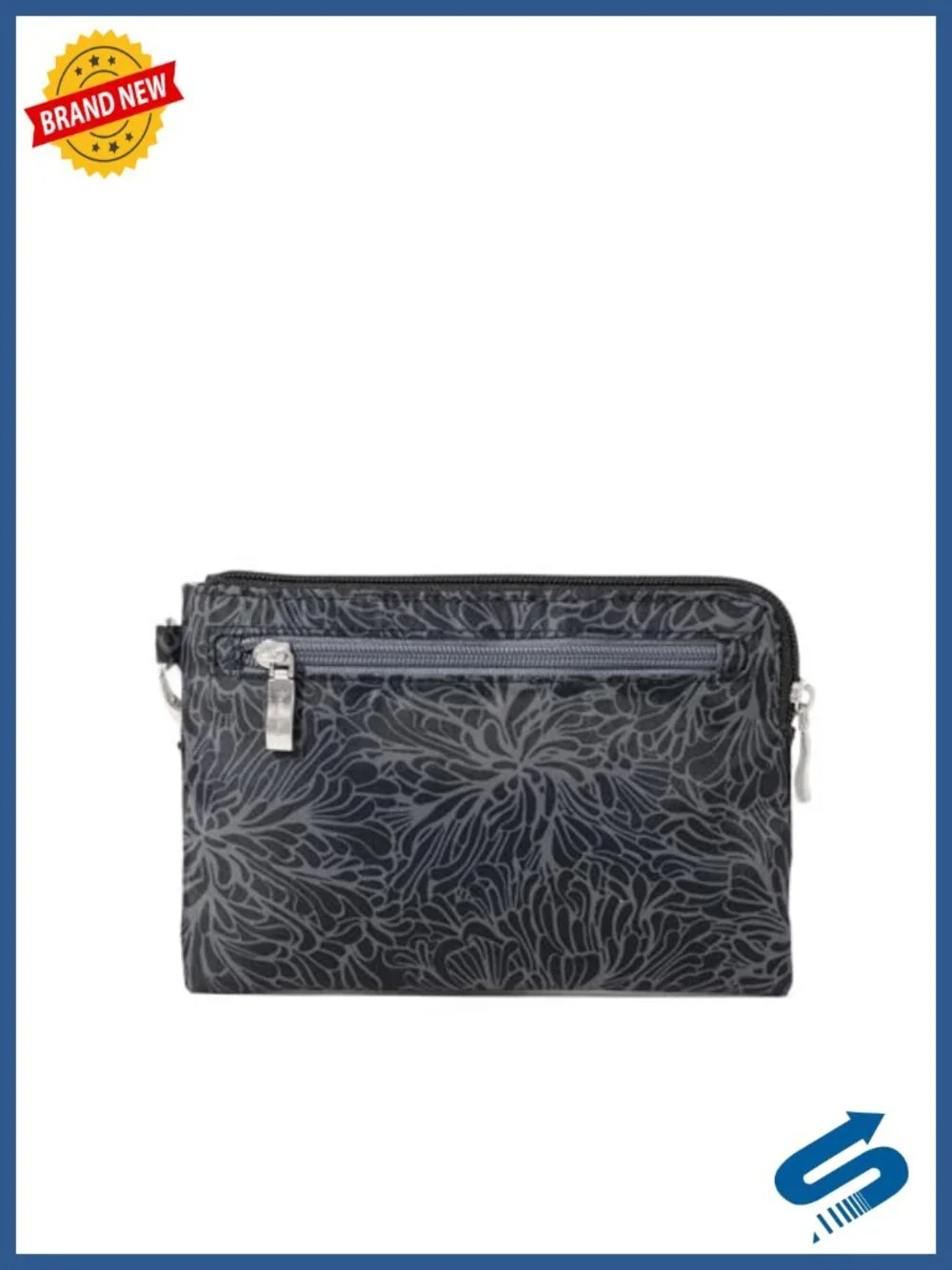 RFID Blocking Wristlet Wallet Nylon Travel Organizer Detachable Strap